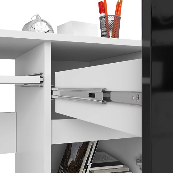 POČÍTAČOVÝ STŮL PIKSEL PK ČERNÝ LESK PRAVÝ