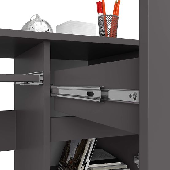 POČÍTAČOVÝ STŮL PIKSEL PK ŠEDÝ - PRAVÝ