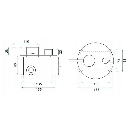 Podomítková sprchová sada Rea Argon Zlatá + BOX