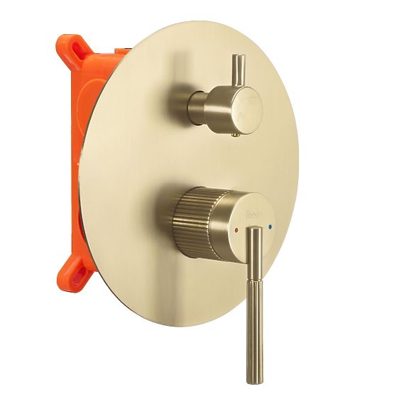 Podomítková sprchová sada Rea Argon Zlatý Kartáčovaný + BOX