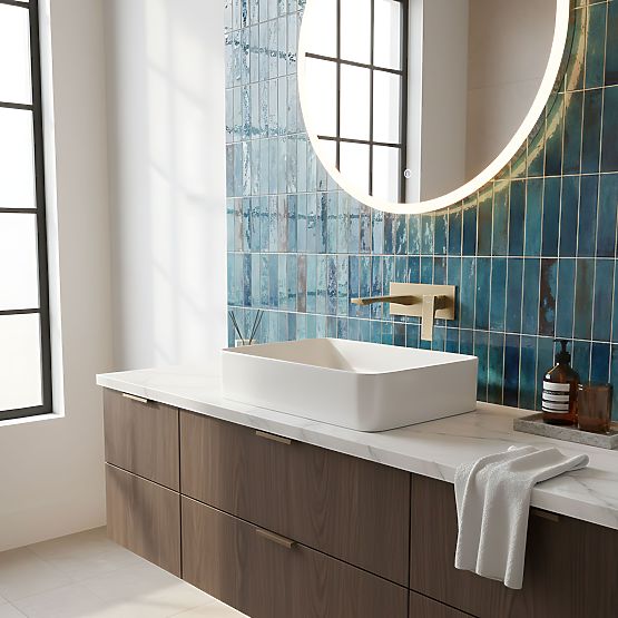 Podomítková Umyvadlová Baterie REA Joe Zlatá Kartáčovaná