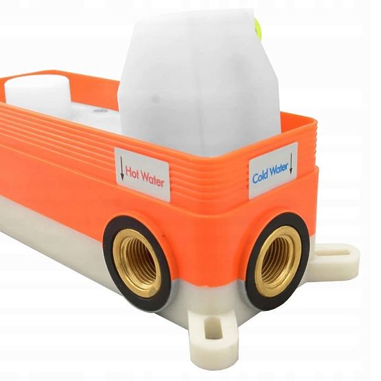 Podomítková vanová-sprchová sada Rea Lungo Měď + BOX