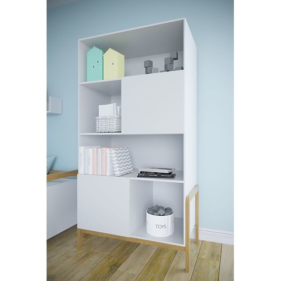 Policový regál Viktor - bílý