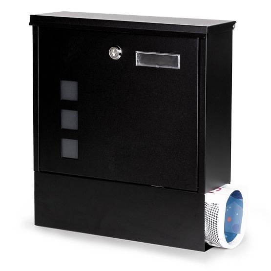 Poštovní schránka na dopisy a letáky s novinovým držákem