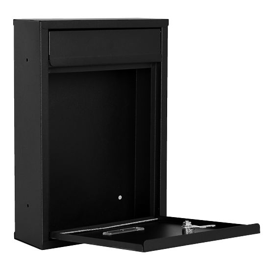 Poštovní schránka na dopisy Gustav černá s nápisy