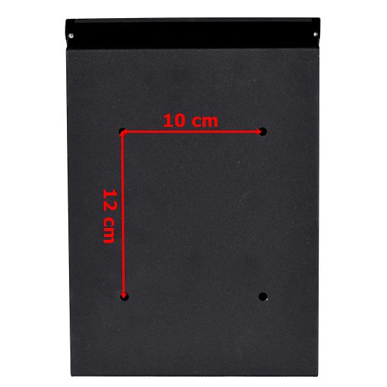 Poštovní schránka na dopisy Odvin černá