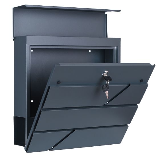 Poštovní schránka na dopisy Tove s novinovým držákem antracit