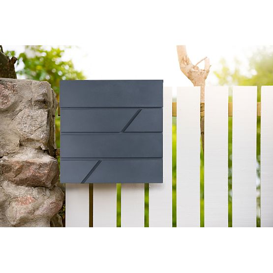 Poštovní schránka na dopisy Tove s novinovým držákem antracit