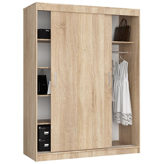 POSUVNÁ SKŘÍŇ 150 cm CLP MONO DUB SONOMA