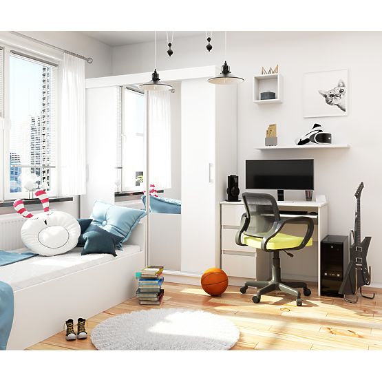 POSUVNÁ SKŘÍŇ 150cm CLP BÍLÁ