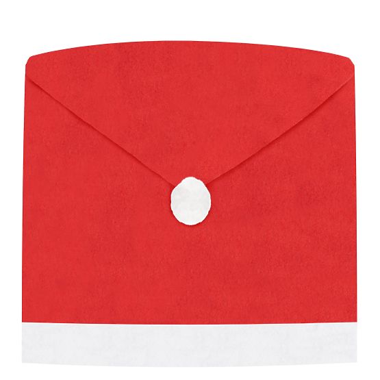 Potah na židli ve tvaru čepice Santa Clause 6 ks
