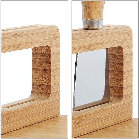 Prkénko na sýry a občerstvení Salers s příbory