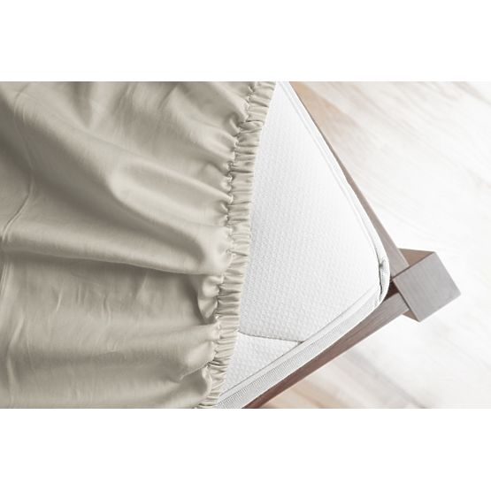 Prostěradlo z bavlněného mikroplyše - přírodní