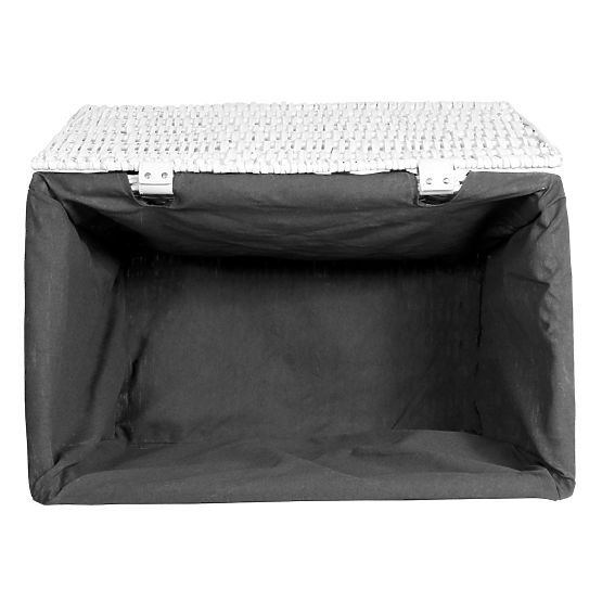 Proutěná truhla 65L 56x34x34 cm bílo-šedá