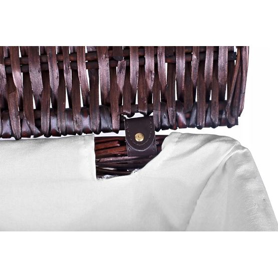 Proutěný koš 72L 40x30x60 cm hnědý