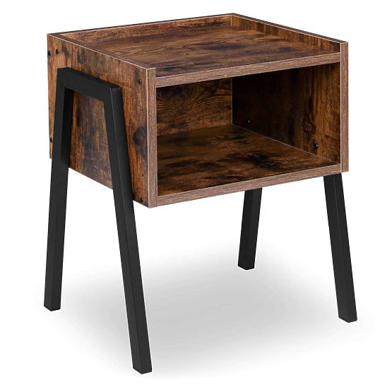 Průmyslová loftová skříňka Skive Rustic starožitný dub