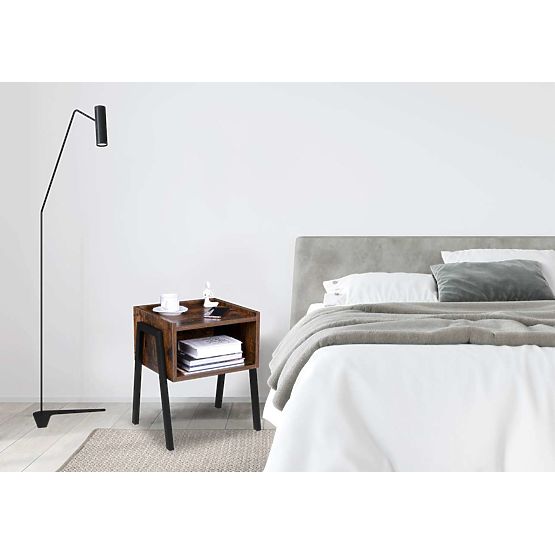 Průmyslová loftová skříňka Skive Rustic starožitný dub