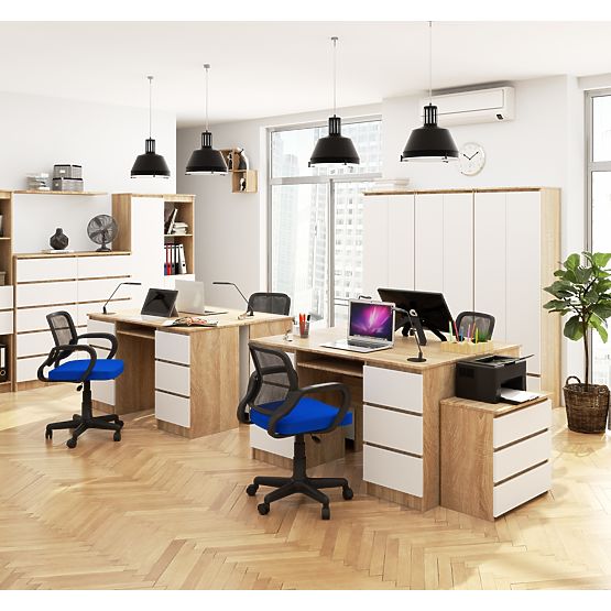 PSACÍ STŮL A-11 CLP 6SZ PK SONOMA / BÍLÝ