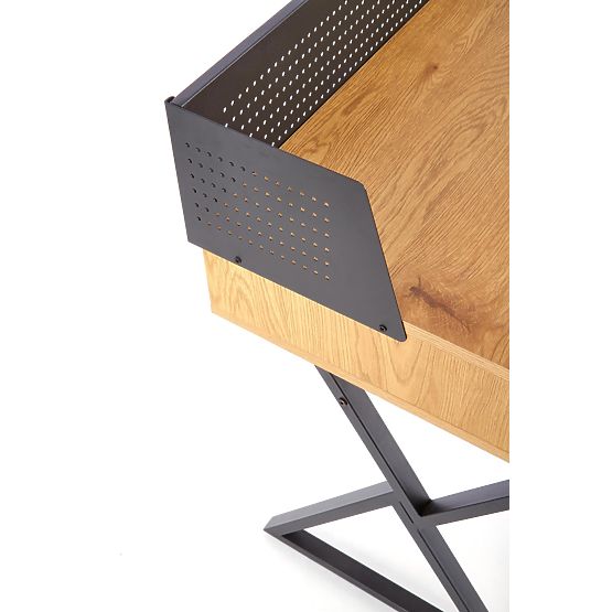 Psací stůl B43 - zlatý dub / černý