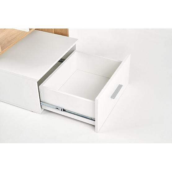 Psací stůl GROSSO - zlatý dub / bílý