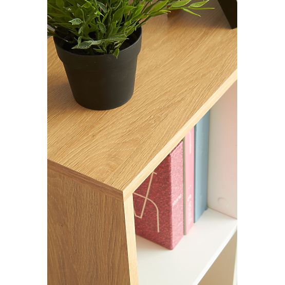 Psací stůl GROSSO - zlatý dub / bílý