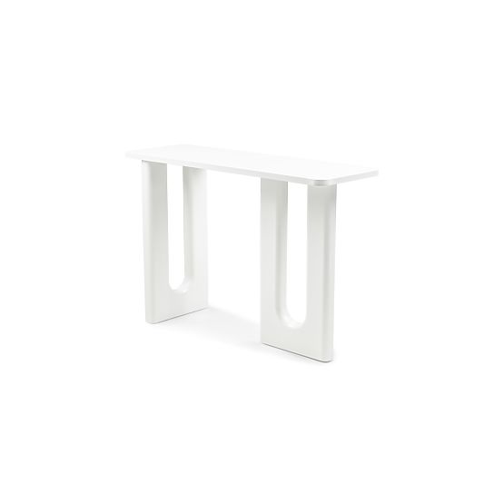 Psací stůl/konsola Lichi 120 cm, bílá, oblouky