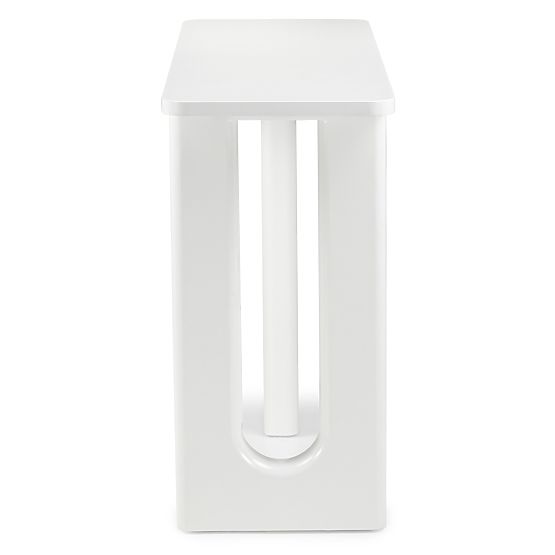 Psací stůl/konsola Lichi 120 cm, bílá, oblouky