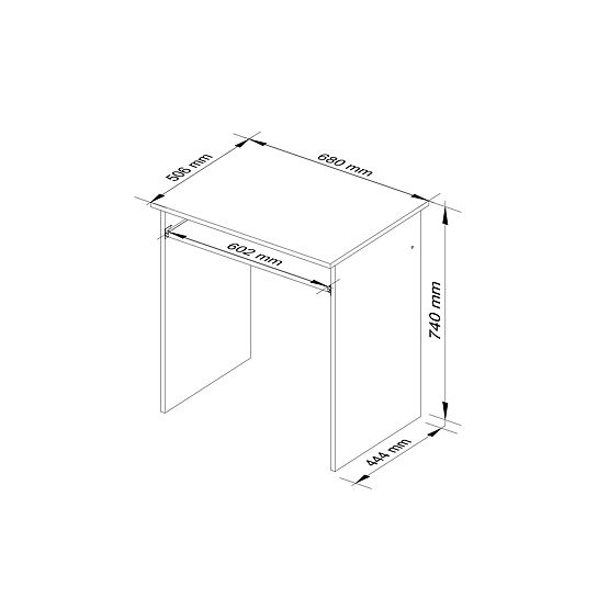 PSACÍ STŮL STAR PK BÍLÝ