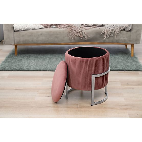 PUF PORTO PUDROVÁ RŮŽOVÁ