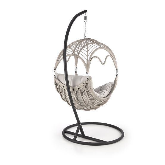 RASMUS zahradní křeslo, světle šedá (3p=1ks)