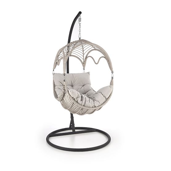 RASMUS zahradní křeslo, světle šedá (3p=1ks)