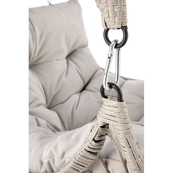 RASMUS zahradní křeslo, světle šedá (3p=1ks)