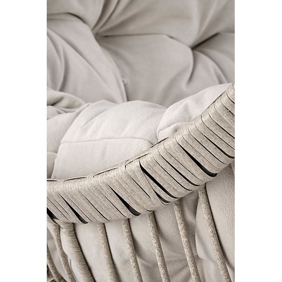 RASMUS zahradní křeslo, světle šedá (3p=1ks)