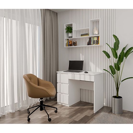 Regál BILBAO 4P BÍLÝ