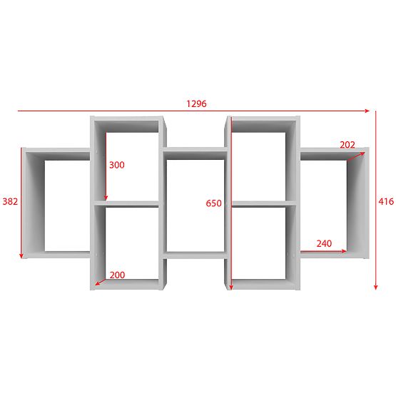 Regál BILBAO 7.0 BÍLÝ
