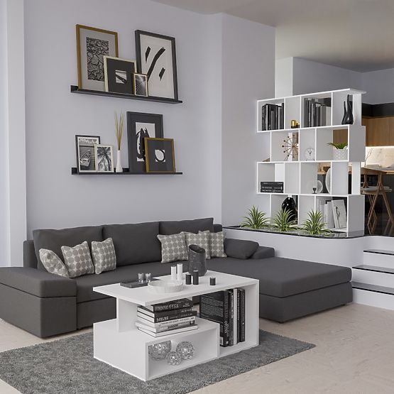 Regál Fiesta 4P BÍLÝ