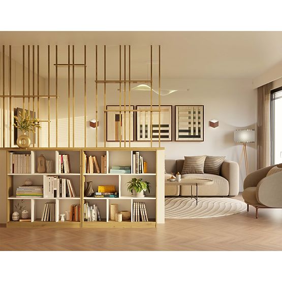 Regál Fiesta 8P DUB ARTISAN / BÍLÁ