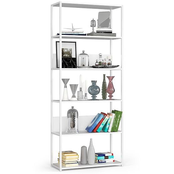 KOVOVÝ REGÁL LOFT 800 BÍLÝ