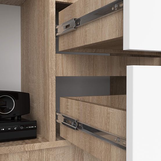 REGÁL R11 R80 1D 2SZ CLP PK SONOMA / BÍLÁ