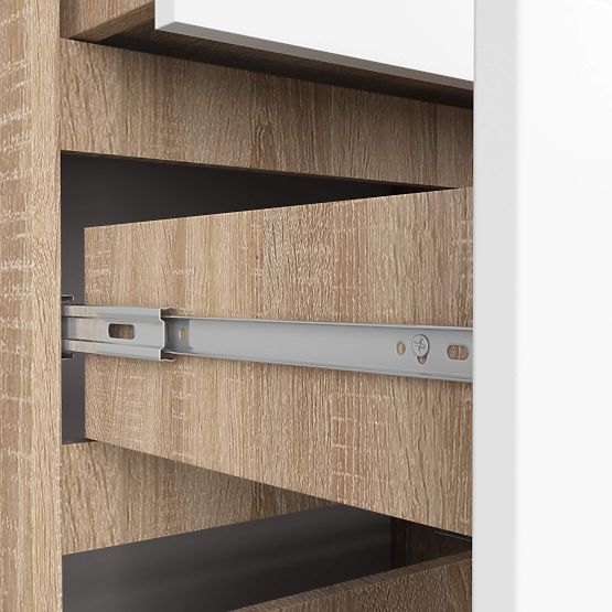 REGÁL R60 3SZ 2P CLP PK SONOMA / BÍLÁ