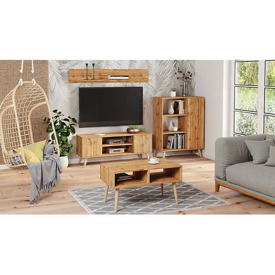 Regál skříň Fondi dub craft zlatý, skandinávský