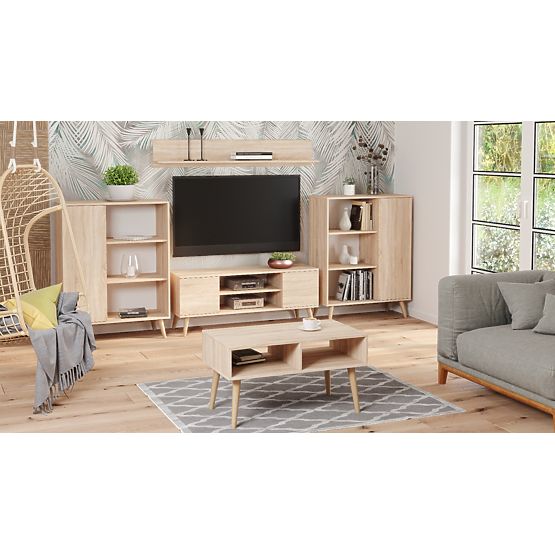 Regál skříň Fondi dub sonoma, skandinávský