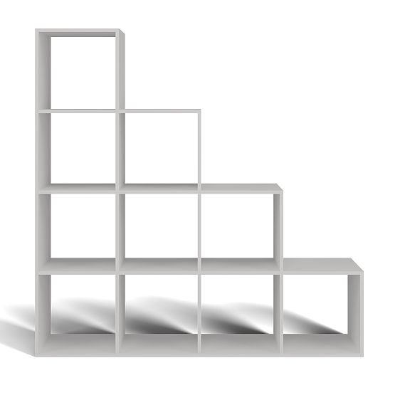 Regál Step 4X4 BÍLÝ