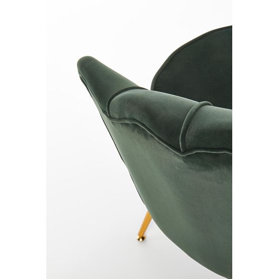 Relaxační křeslo AMORINITO tmavě zelené / zlaté