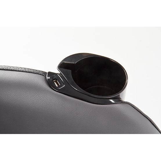 Relaxační křeslo DOPIO s masážní funkcí, šedé