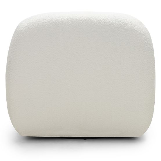 Relaxační křeslo Giorgia s otočnou základnou, krémové, boucle