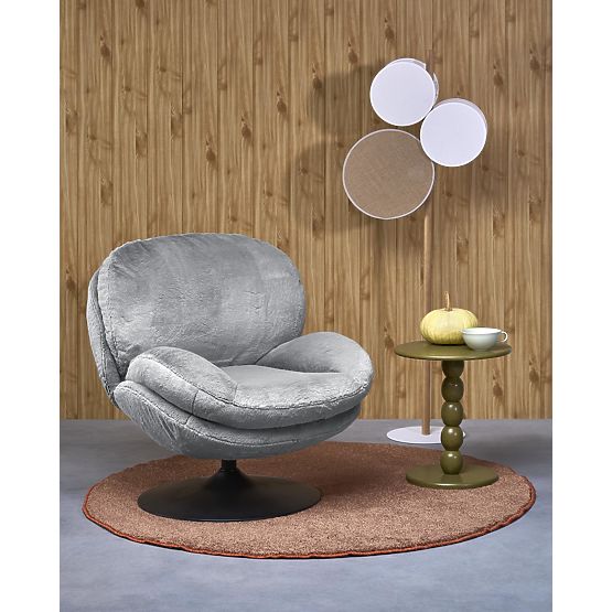 Relaxační křeslo SHELL, šedé 