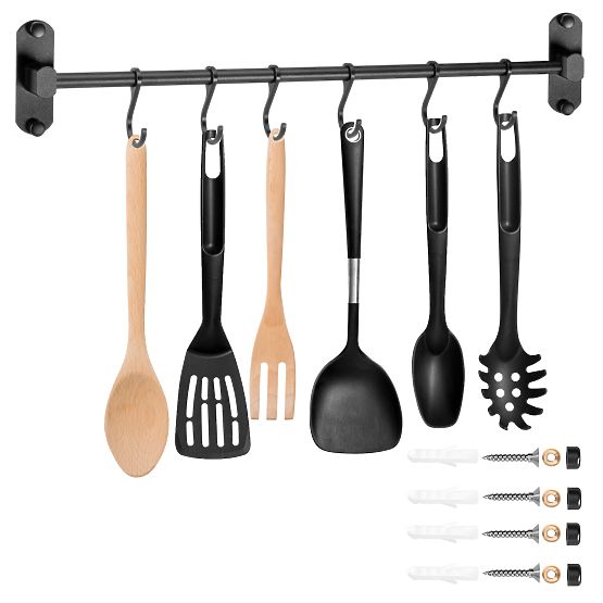 Reling do kuchyně a koupelny SIVAS černý