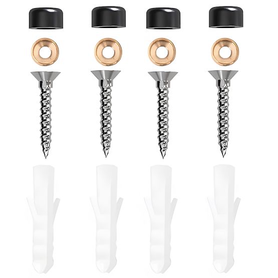 Reling do kuchyně a koupelny SIVAS černý