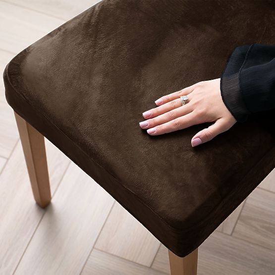 RESTILO potah na pohovku SENTO barva hnědá hladký klasický styl